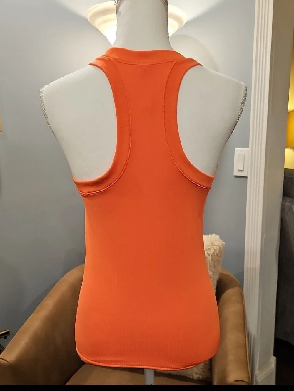 Athleta Renew Seamless Racerback Tank, Orange, M - Picture 3 of 7